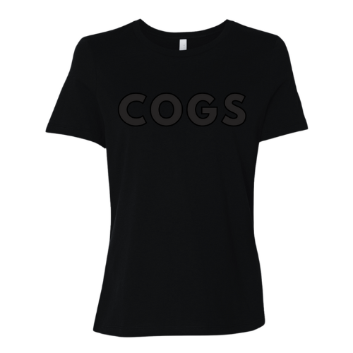 BELLA CANVAS Black on Black Women's tee