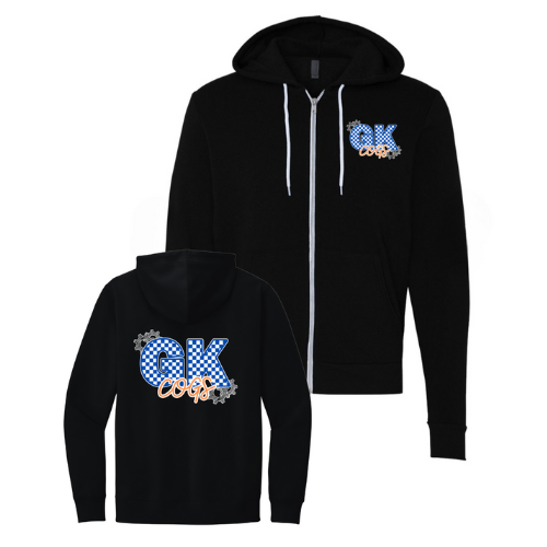 BELLA CANVAS Checkered GK Full Zip Hoodie