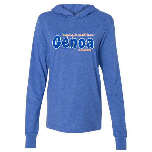 Adult Hooded Long Sleeve Genoa Keeping it Small Town