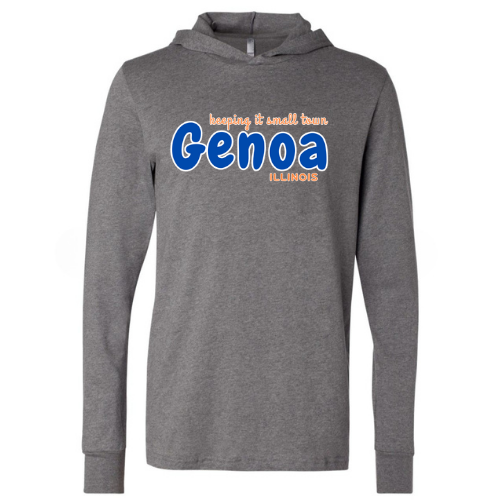 Adult Hooded Long Sleeve Genoa Keeping it Small Town